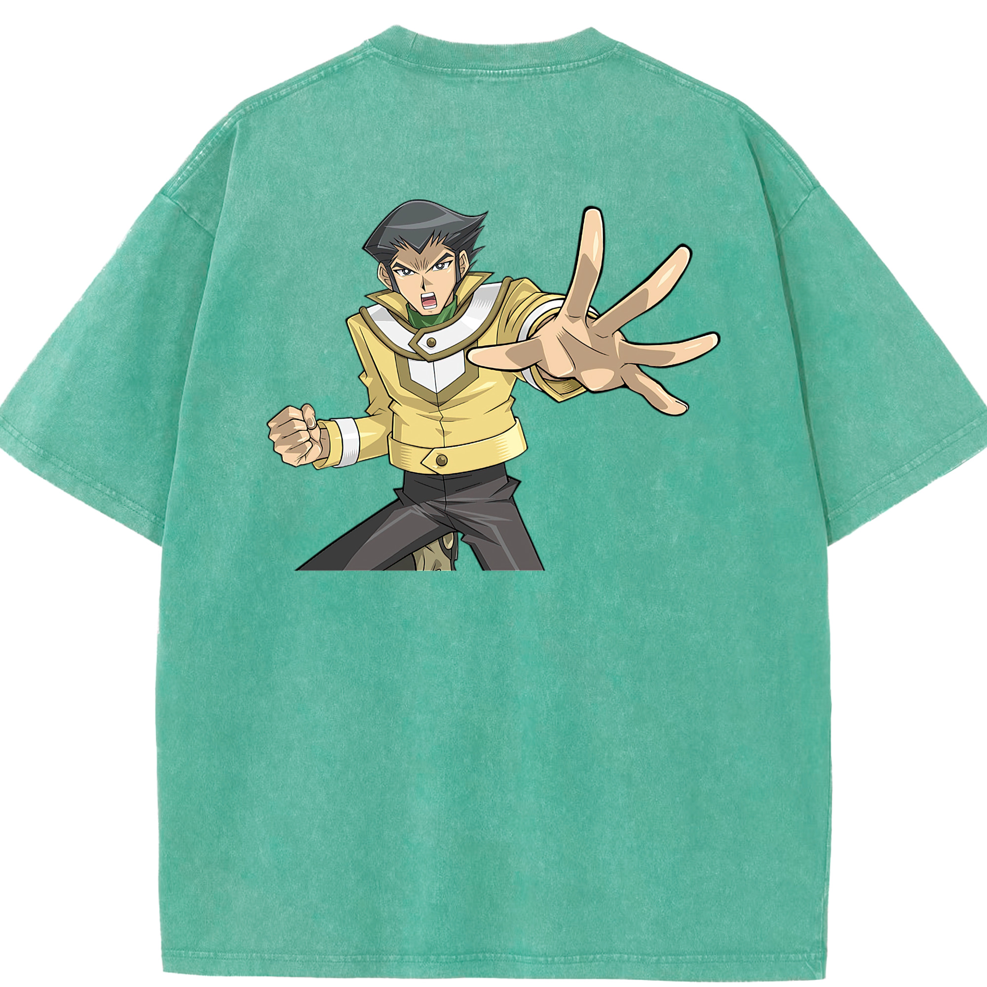 （画像用） 遊☆戯☆王 Yu-Gi-Oh! 綿100% ヴィンテージ風 半袖Tシャツ（背面プリント）